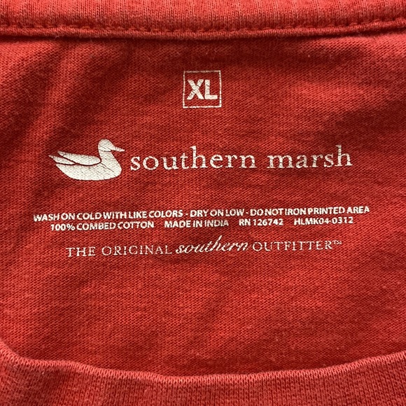 Southern Marsh Collection Long Sleeve Shirt. Red. X-Large. - Picture 5 of 8